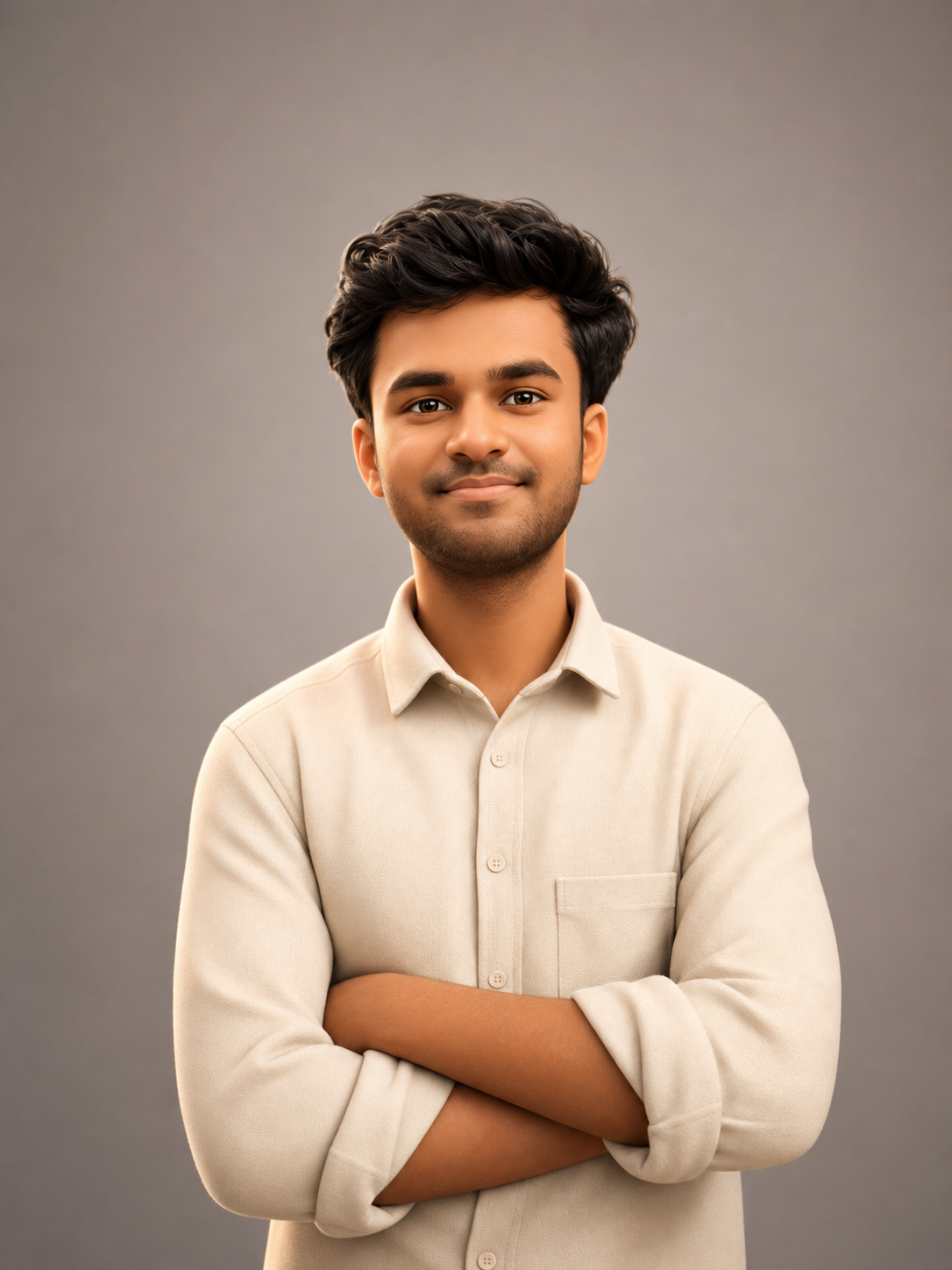 Stylized 3D portrait of Priyanshu Gupta